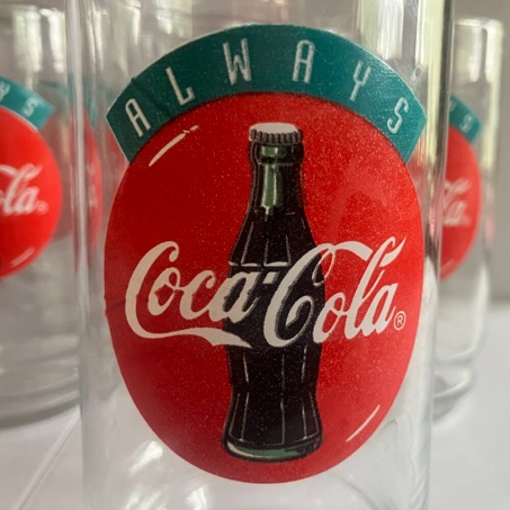 Set of 8 Collectible Coca-Cola Glasses